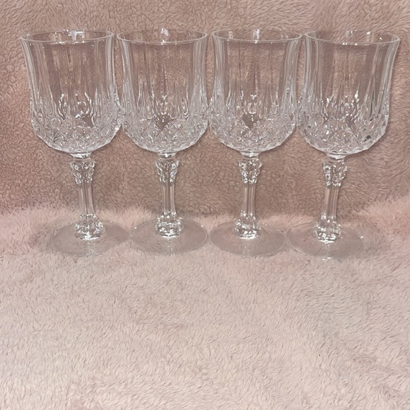 Longchamp Other - Longchamp - Cristal D’Arques Wine Glasses 4 glasses, 7 1/4 height